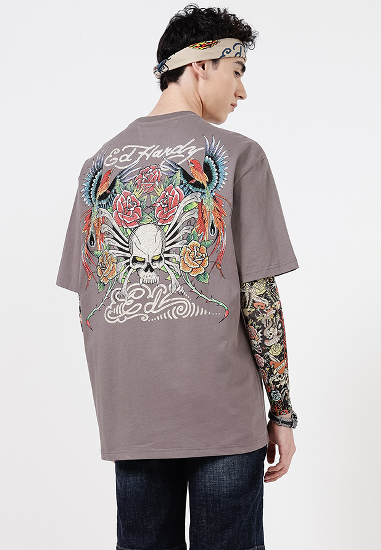 Love Is Mystery Skull Oversized Tee - Unisex