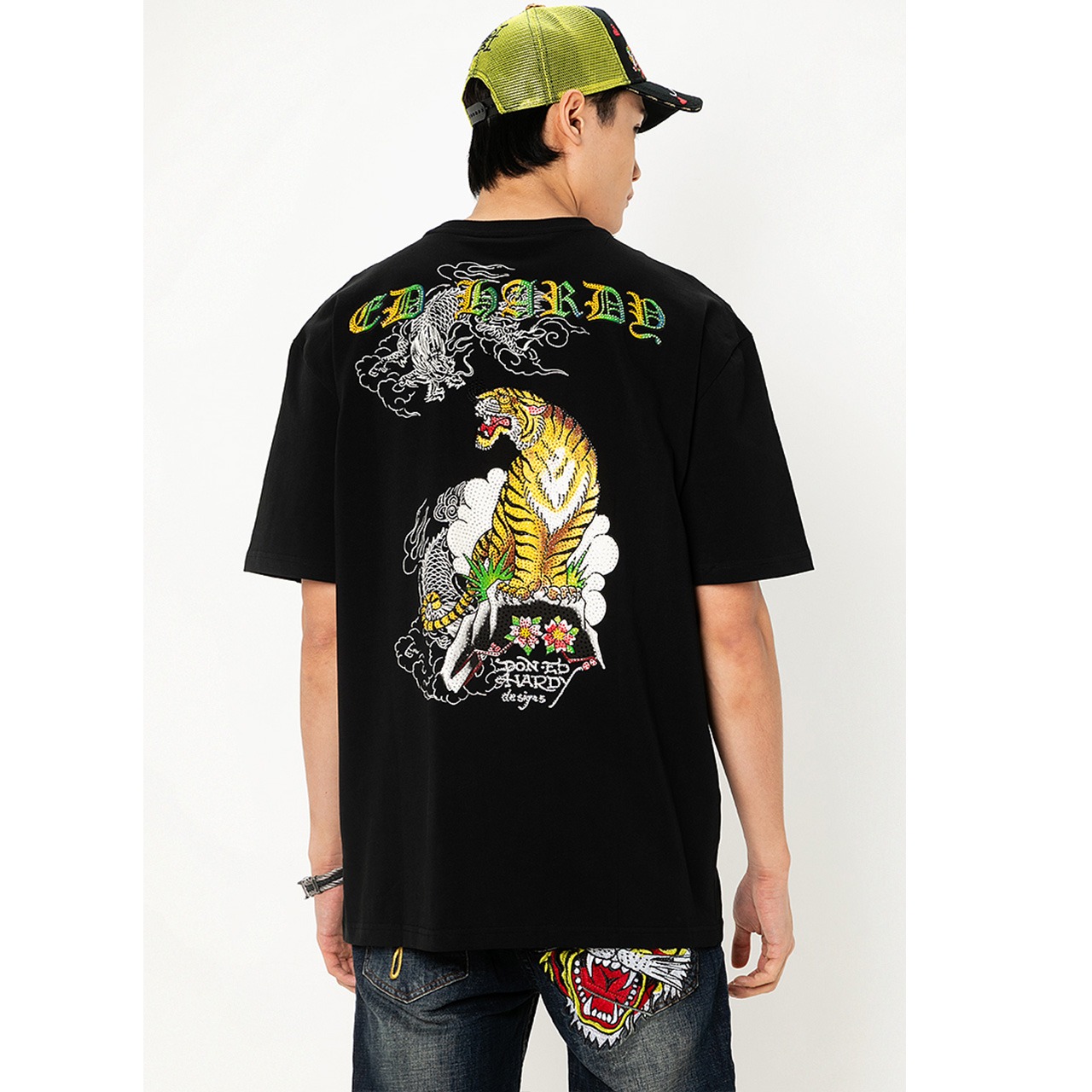 Ed Hardy Champion Tiger Oversized Tee