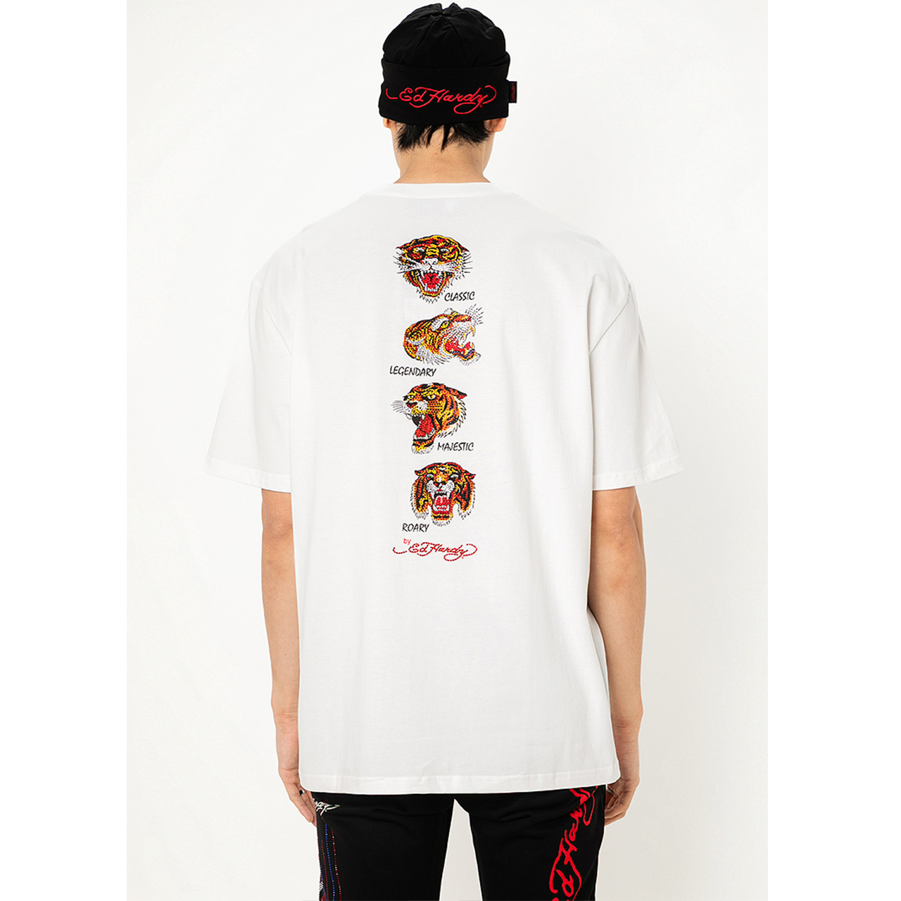 Ed Hardy Tiger Iconics Oversized Tee