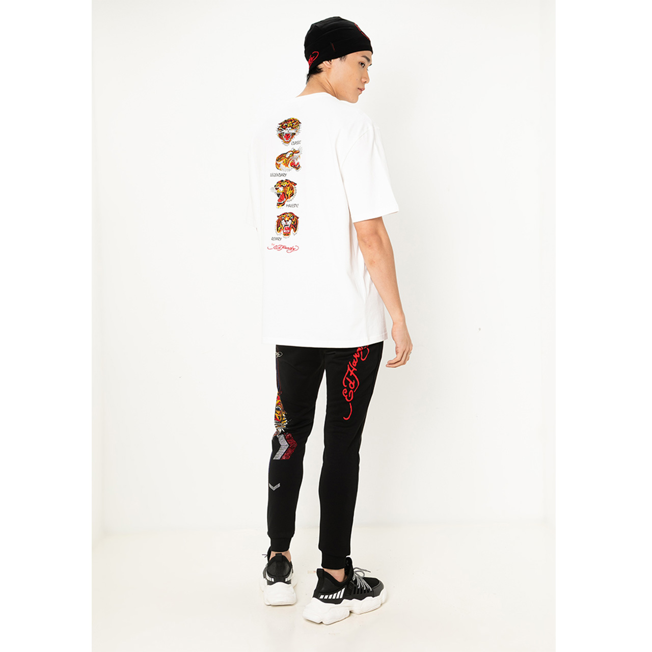 Ed Hardy Tiger Iconics Oversized Tee