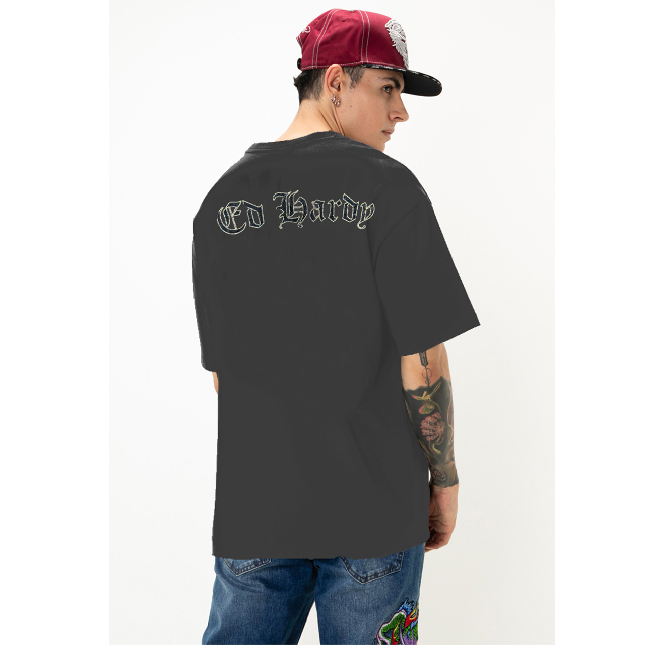 L.A Skull Oversized Washed Tee