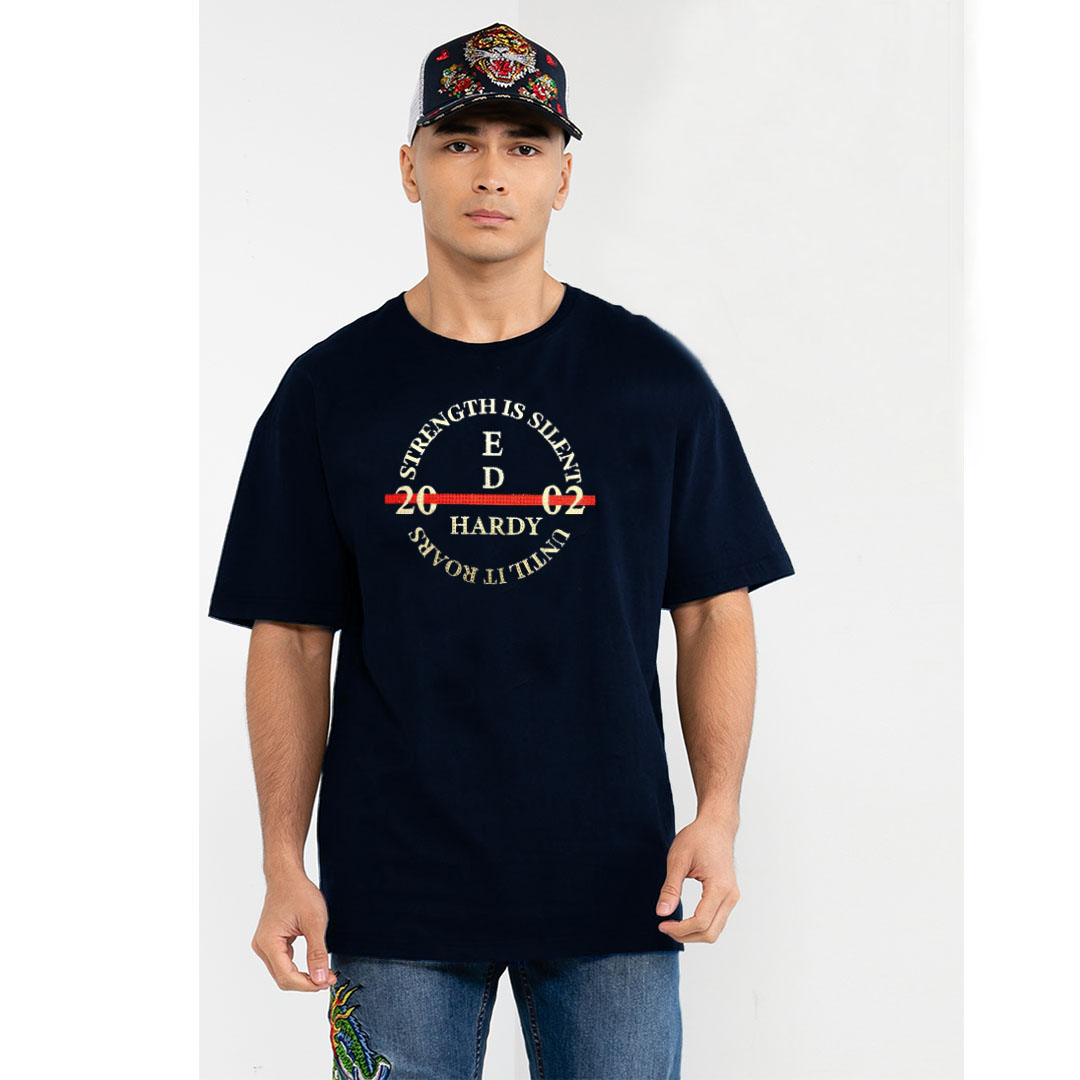 Ed Hardy Eye Of The Tiger Oversized Tee