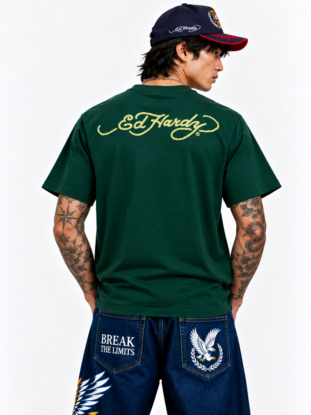 Classic Tiger Emerald Green Regular Tee - Men