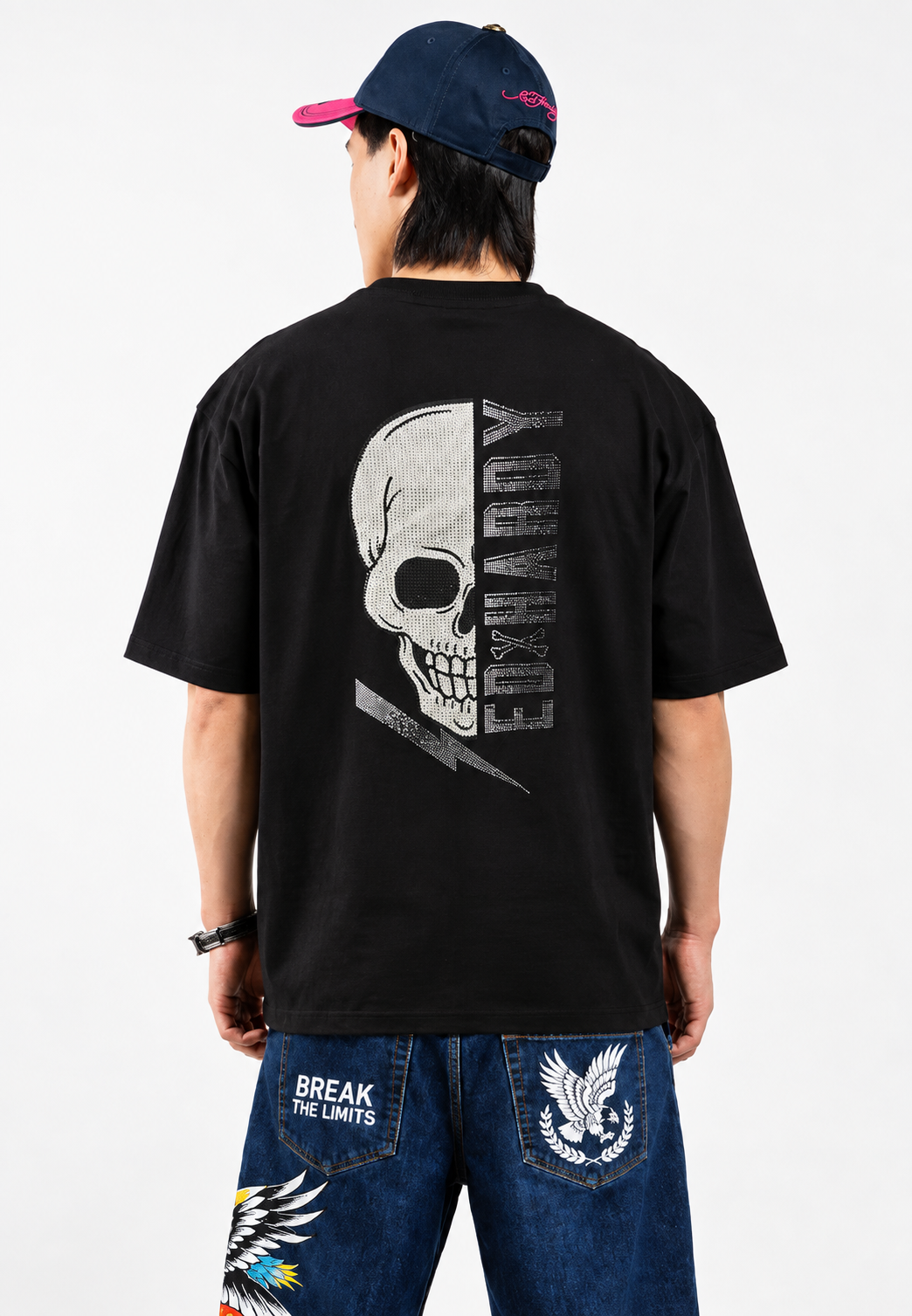 Thunder Skull Unisex Oversized Tee
