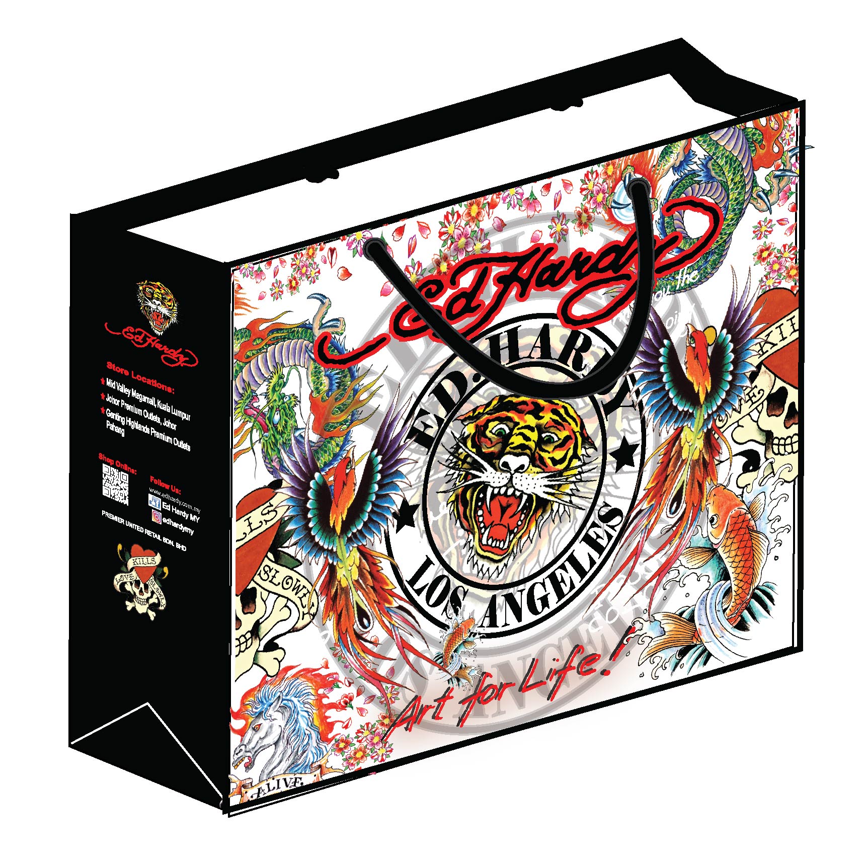 Ed Hardy Medium Shopping Bag Limited Edition