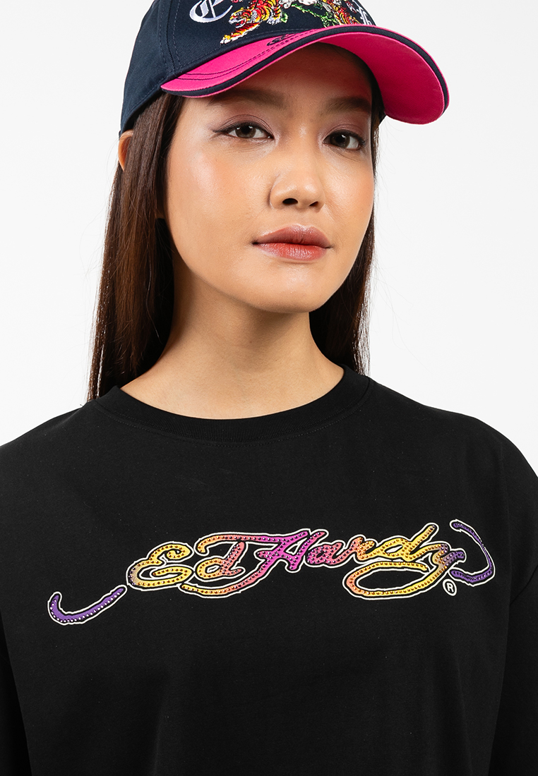 Eternal Beauty Roses Oversized Tee - Ladies