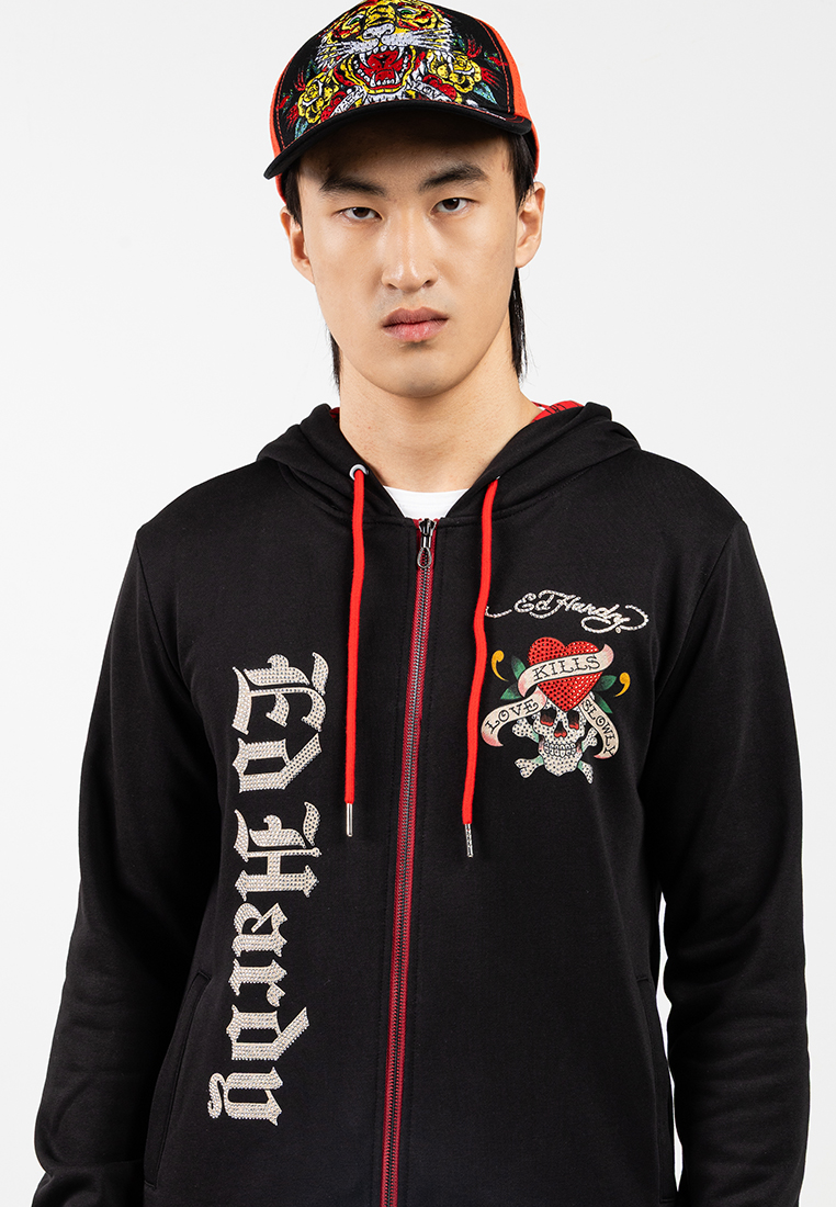 Heart & Skull Hooodie - Unisex