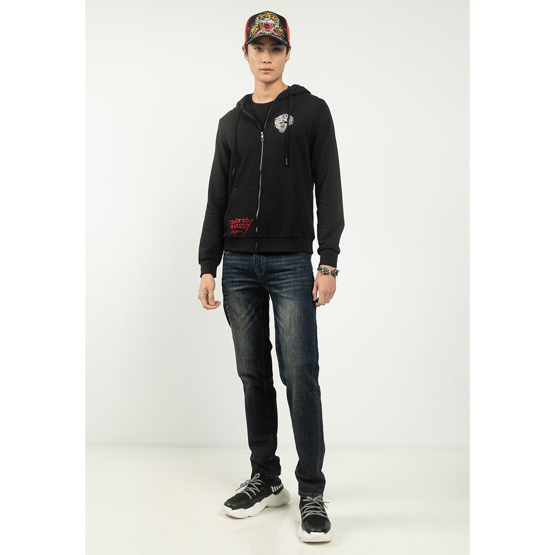 Jaket Hoodie Ed Hardy L.A Tiger Zipper Up