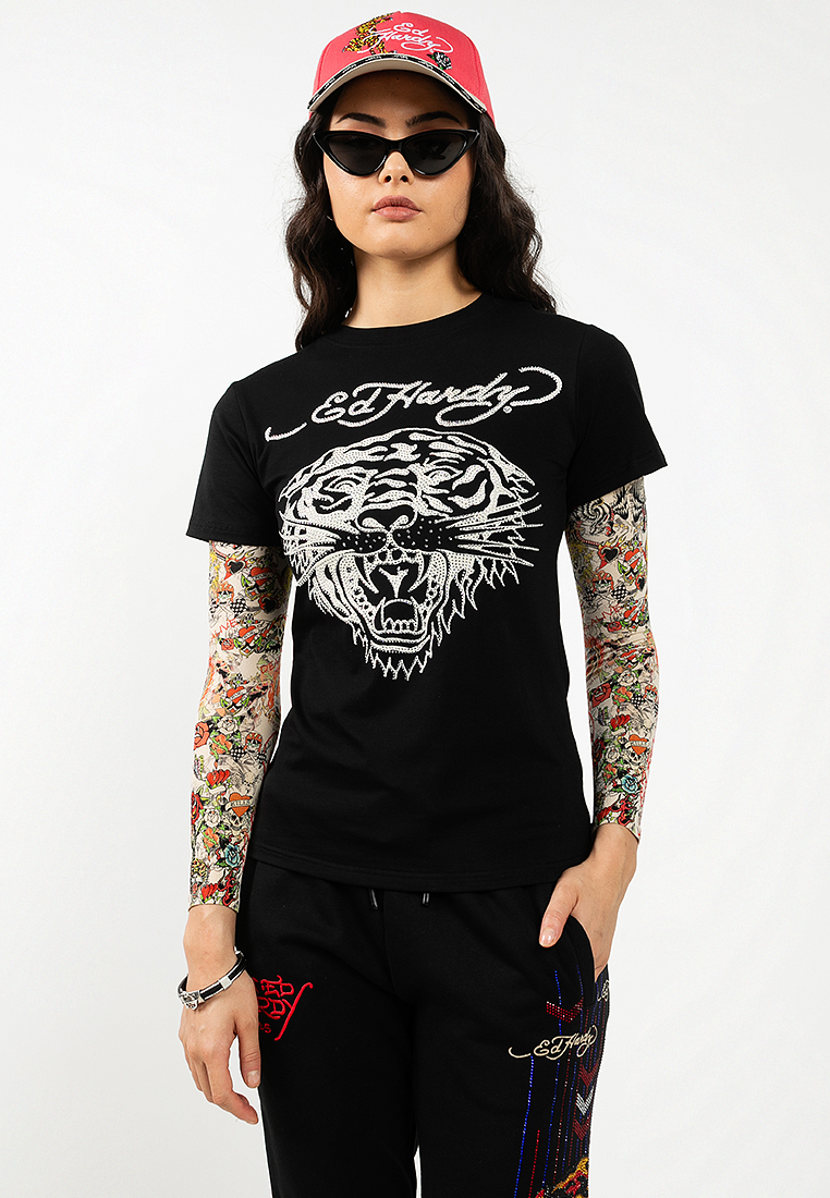 Crystal Classic Tiger Regular Tee- Ladies