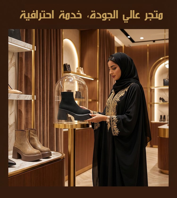 بوت مارتن نسائي بنعل سميك مرصع بالألماس لزيادة الارتفاع