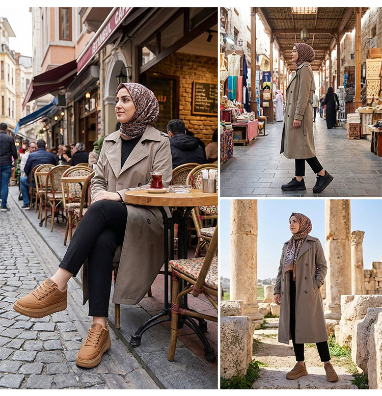 حذاء نسائي شتوي مناسب للأجواء الباردة