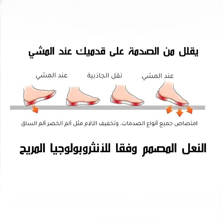 Healthy-foot حذاء رياضي نسائي مريح مع إبزيم وقاعدة سميكة وتصميم مستدير، كعب مائل يمنح قدميك مزيداً من الراحة، مثالي للارتداء اليومي غير الرسمي-healthy-foot