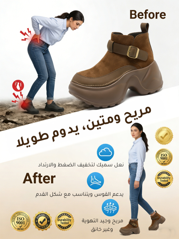 بوت مارتن عصري لزيادة الارتفاع بطراز بريطاني