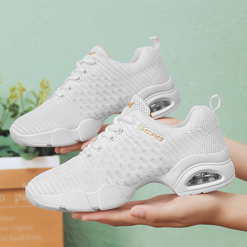 Healthy-foot حذاء كاجوال من قماش شبكي بنعل ناعم ووسادة هوائية (زيادة ارتفاع بصريا 5 سم)