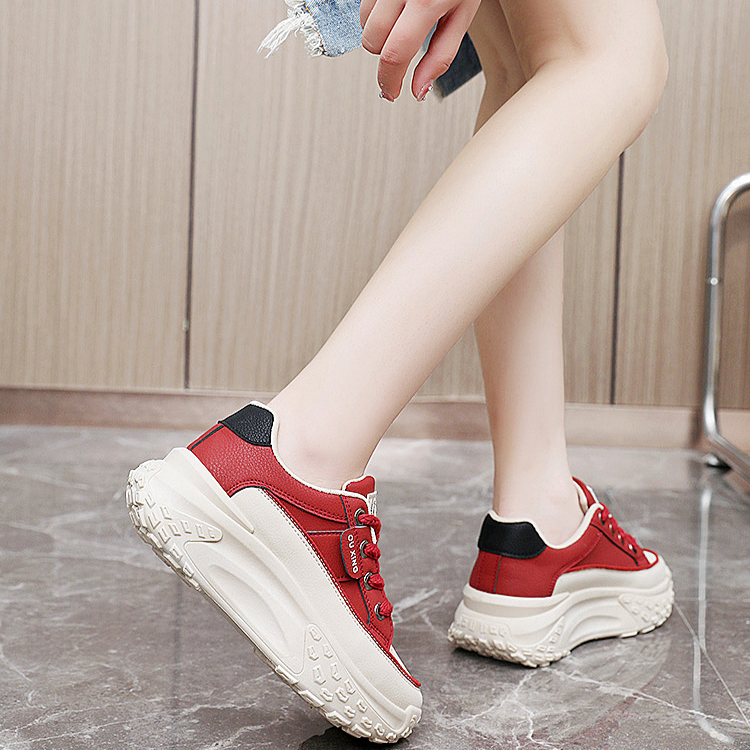 Healthy-foot حذاء نسائي كاجوال ذو نعل سميك لزيادة الطول-healthy-foot