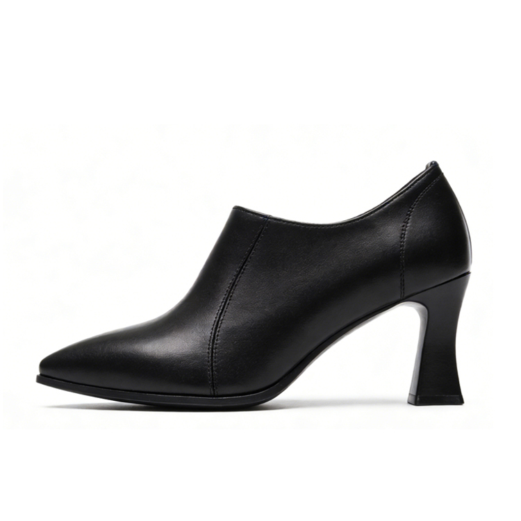 Healthy-foot كعب عالٍ بسيط بارتفاع 5 سم، مع جلد واسع وطري يجعل قدميك مرتاحتين، لا يتعب قدميك حتى بعد الوقوف لفترات طويلة، مثالي للتنقل اليومي أو الارتداء العادي