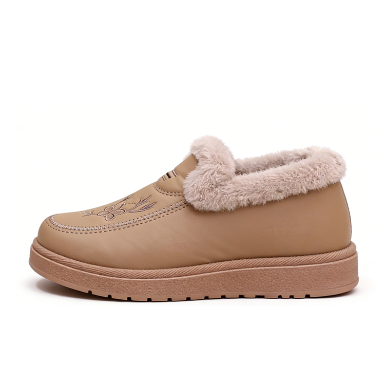 حذاء بوت دافئ ذو نعل سميك ومقاوم للانزلاق