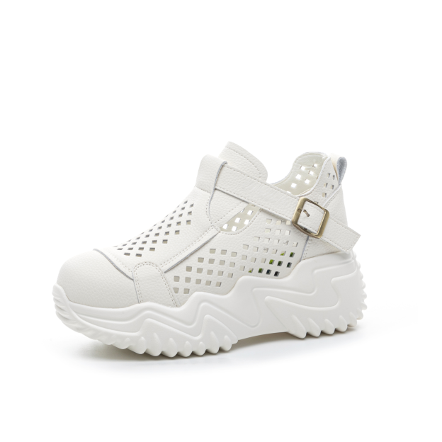 Healthy-foot  صندل روماني عصري مفتوح من الأمام للنساء، بنعل ناعم وسميك، كعب بارتفاع 7 سم، مقدمة دائرية لجعل القدمين تبدو أصغر، نمط يومي متعدد الاستخدامات-healthy-foot