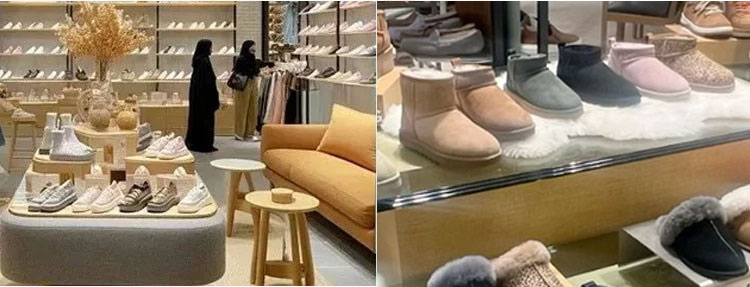 حذاء سليب أون شتوي للنساء مبطن بالصوف