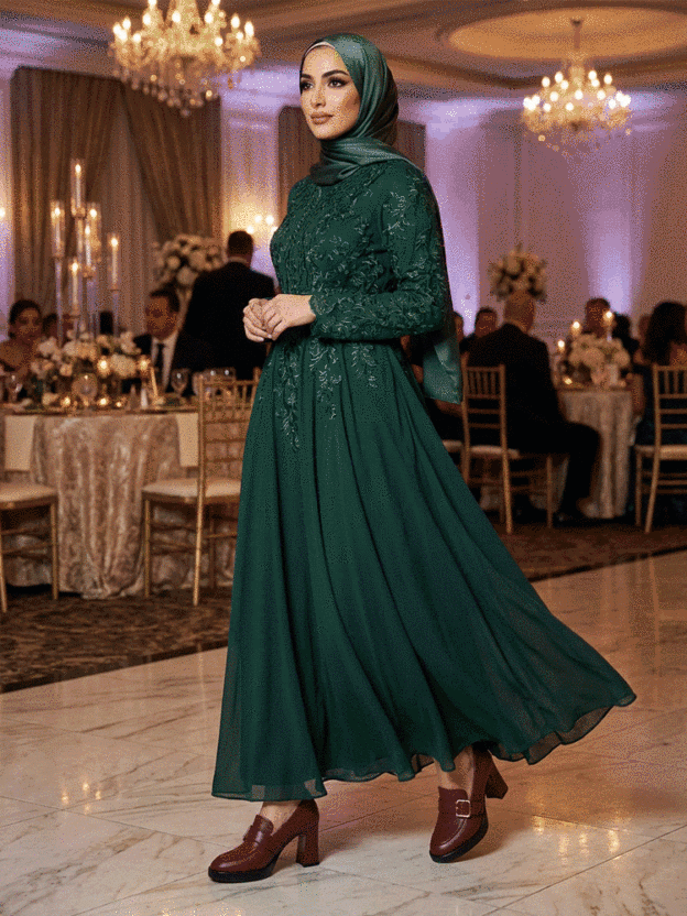 حذاء نسائي عصري مقاوم للماء بكعب عريض