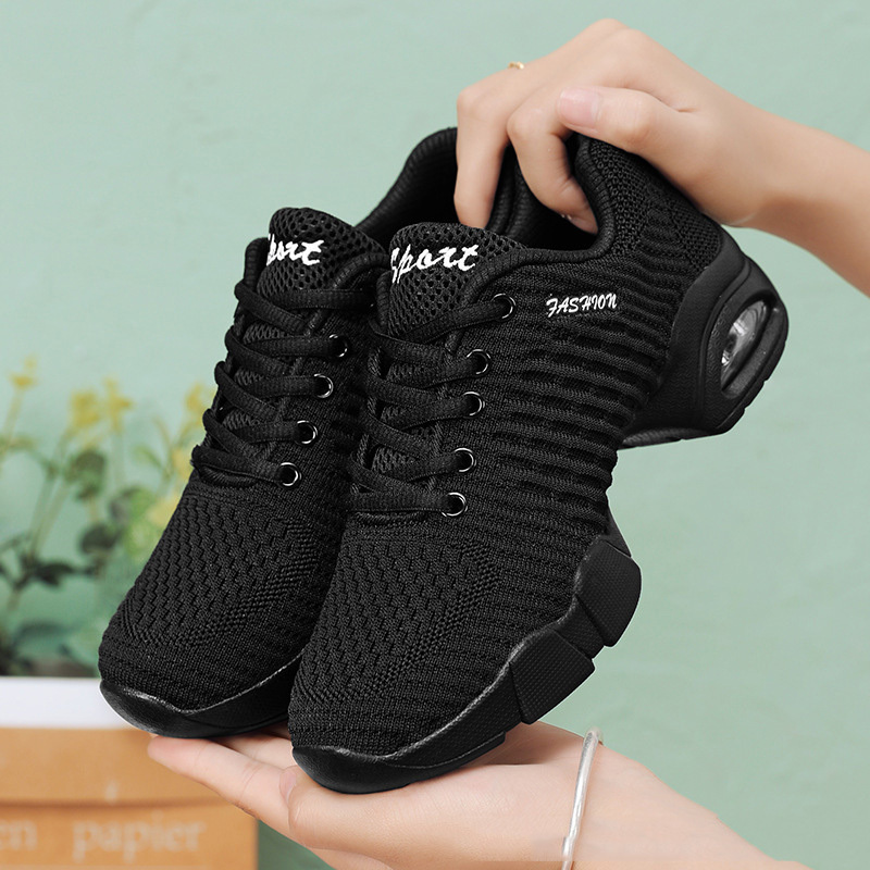 Healthy-foot حذاء كاجوال من قماش شبكي بنعل ناعم ووسادة هوائية (زيادة ارتفاع بصريا 5 سم)