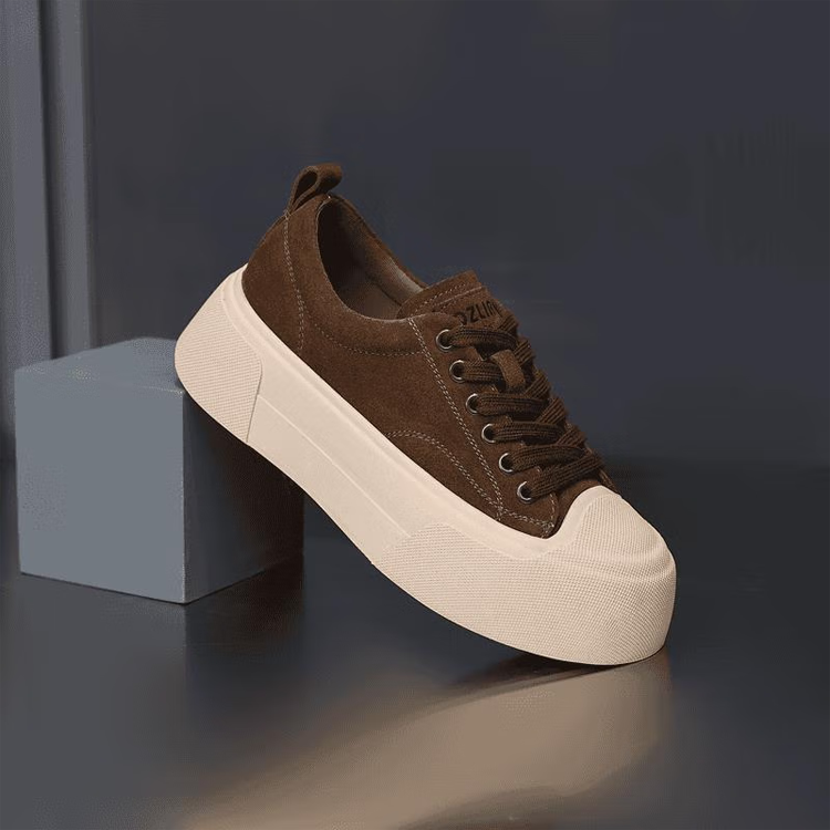 Healthy-foot حذاء رياضي كلاسيكي للسيدات مع نعل سميك، ارتفاع الكعب 5 سم، نعل مرن وخفيف، مناسب لكل المناسبات وعصري-healthy-foot