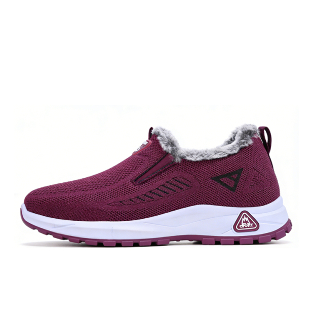 حذاء كاجوال بحياكة فلايكنت خفيف الوزن ببطانة دافئة