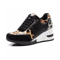 Healthy-foot حذاء كاجوال نسائي من الجلد الطبيعي بكعب 3 سم، مريح وناعم مع زيادة غير مرئية في الارتفاع، يصحح المشية، مناسب للخروج والتنقل-healthy-foot