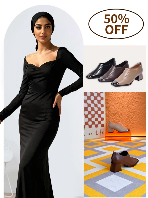 حذاء عصري كاجوال بكعب عالي من جلد طبيعي للنساء