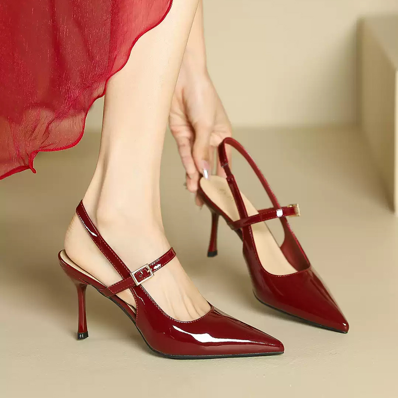 Healthy-foot أحذية نسائية أنيقة بكعب فرنسي مدبب، كعب بارتفاع 5 سم، يطيل القامة ويجعل الساقين تبدو أنحف، مثالية للمكتب أو الحفلات-healthy-foot