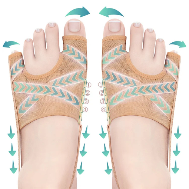 Healthy-foot دعامة إصلاح إبهام القدم الأروح من نسيج شبكي