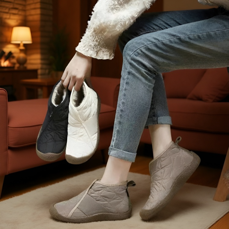 Healthy-foot حذاء بوت دافئ مع بطانة سميكة للنساء (تشكيل وتجميل شكل الساق خلال 4 أسابيع )