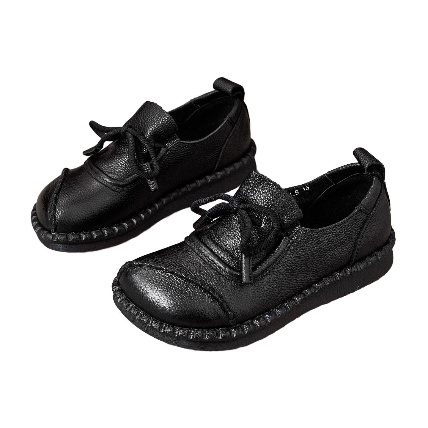 Healthy-foot حذاء نسائي مسطح مصنوع يدويًا بأسلوب عتيق