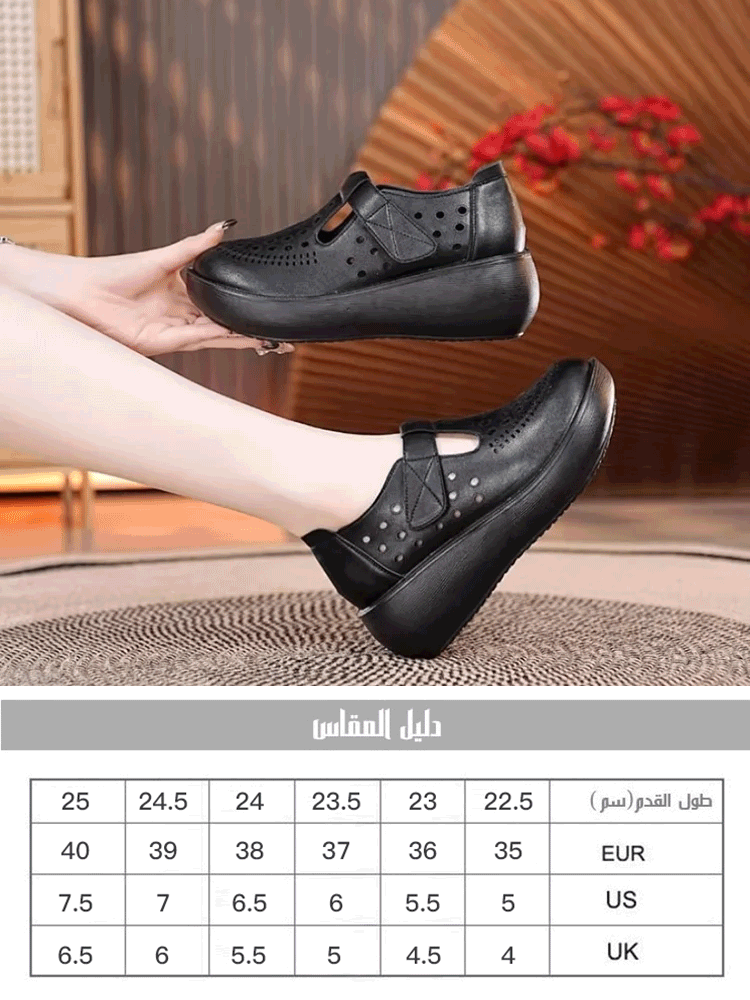 صندل عصري جيد التهوية مصنوع يدويا من جلد بقر ذو نعل ناعم -healthy-foot