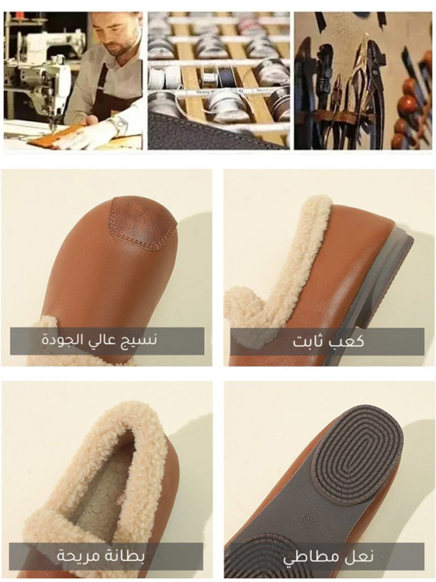 حذاء قطني مخملي دافئ أنيق بستايل رجعي فرنسي للنساء-healthy-foot