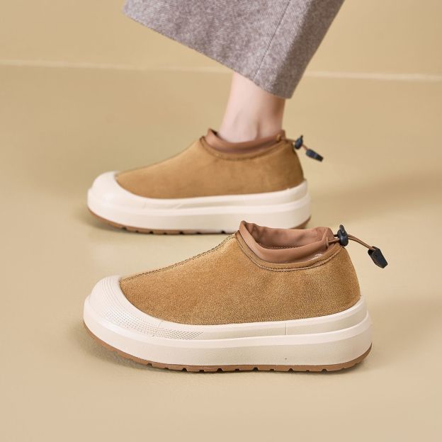 Healthy-foot  حذاء ثلجي نسائي متكامل مع بطانة جلدية طبيعية، كعب بارتفاع 4.5 سم، مناسب للارتداء اليومي وفي مكان العمل-healthy-foot