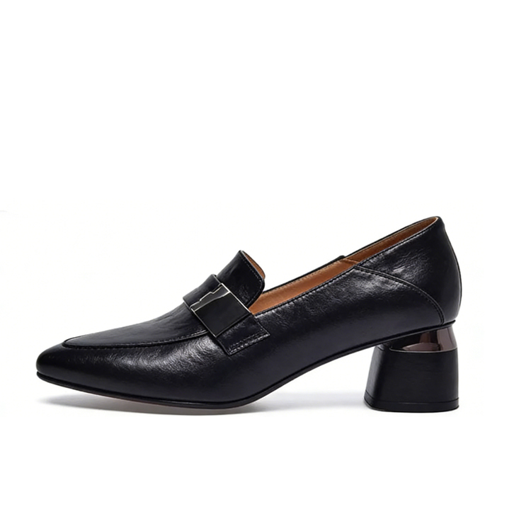 Healthy-foot حذاء الملكة 2 في 1 من الجلد الطبيعي الفاخر -كعب مريح 5 سم (يدوم لـ 10 سنوات)  ✅تصميم مزدوج (حذاء رسمي + شبشب مريح) ✅جلد بقر طبيعي 100% (يزداد نعومة مع الزمن) ✅كعب عريض 5 سم (أناقة وثبات للعباية) ✅قالب حذاء عريض مصمم خصيصًا (لا يضغط على قدميك)