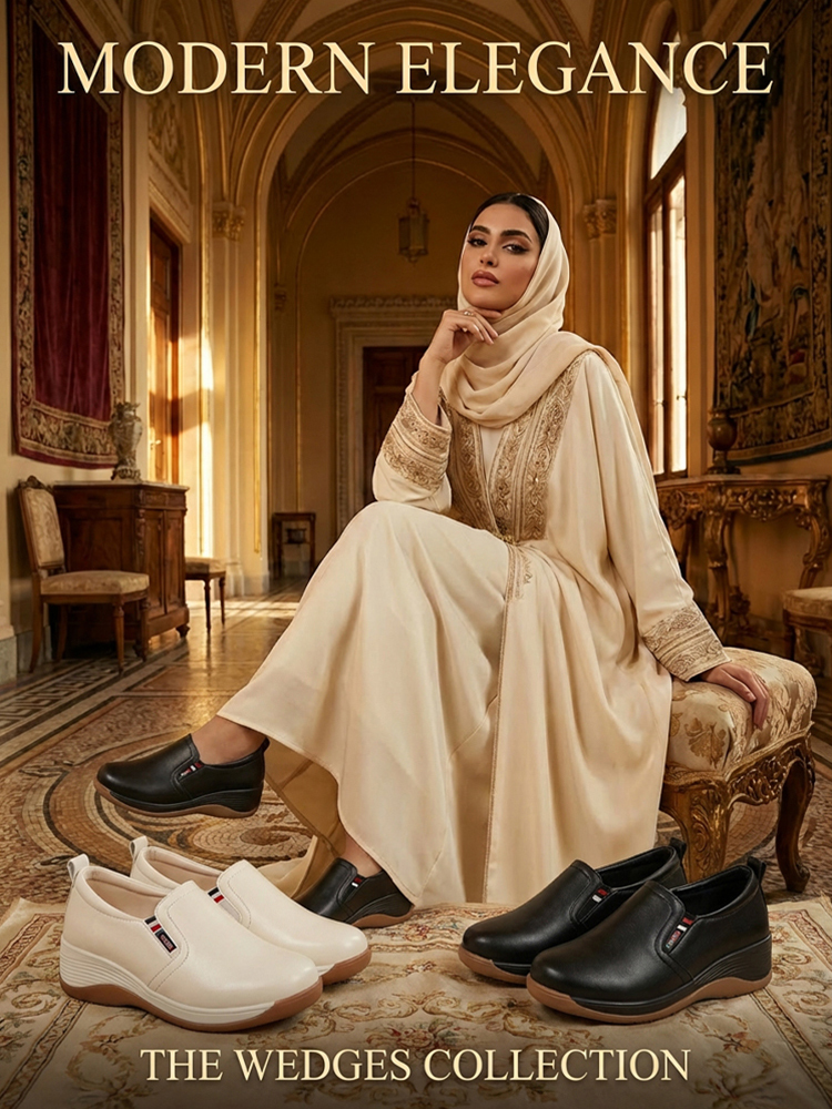 حذاء لوفر كاجوال بعلوي جلدي (زيادة الارتفاع بمقدار 5 سم)