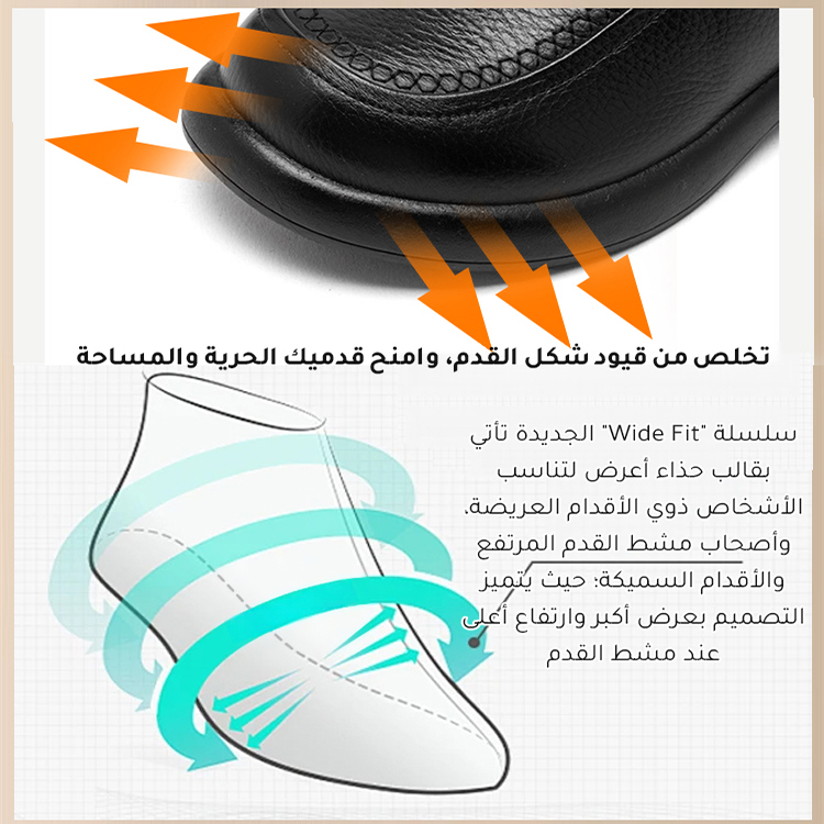 Healthy-foot حذاء نسائي من الجلد الطبيعي مع بطانة صوف دافئة، متوفر بمقاسات كبيرة، تصميم أنيق مثالي للارتداء اليومي-healthy-foot