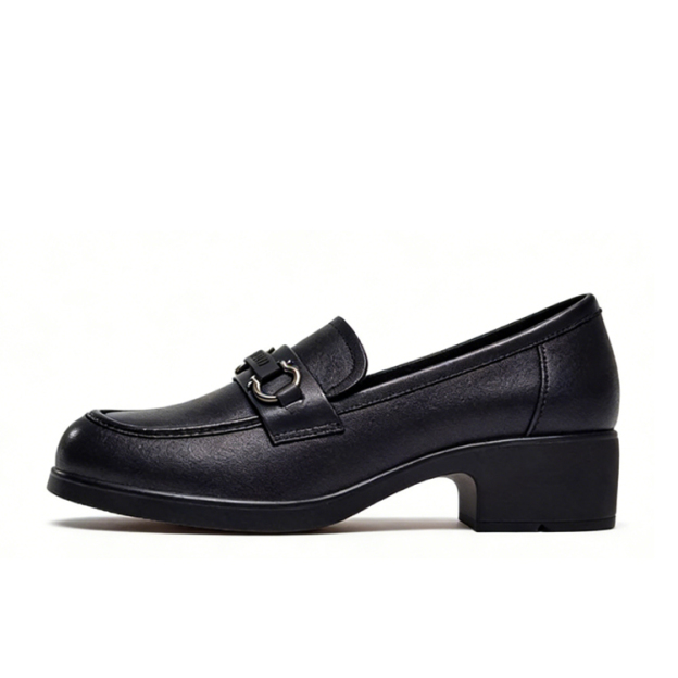 Healthy-foot حذاء لوفر كلاسيكي للسيدات، تصميم مستدير يناسب القدم العريضة والممتلئة، متوفر بجميع المقاسات، قاعدة سميكة توفر الراحة عند المشي وتطيل شكل الساق، مثالي للعمل أو الارتداء اليومي