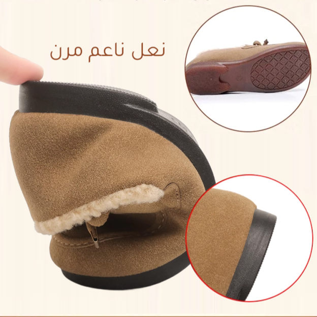 Healthy-foot حذاء كاجوال سهل الارتداء (بطانة صوف دافئ)-healthy-foot