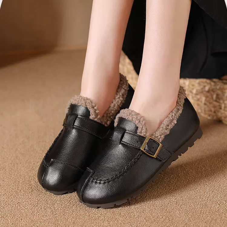 Healthy-foot حذاء كشمير دافئ للأمهات (الخيار المثالي للأقدام العريضة والسمينة)