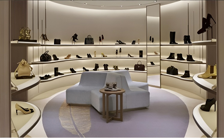 حذاء نسائي جلد ناعم بكعب عريض ورباط