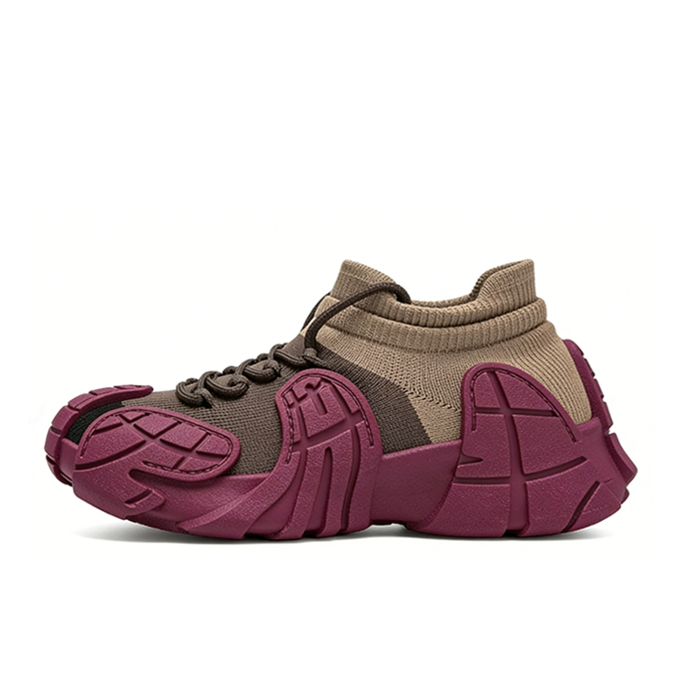 Healthy-foot  حذاء رياضي مصنوع من النسيج للسيدات، برأس دائري وقاعدة سميكة تجعل القدم تبدو أكثر نحافة، مصنوع من مادة نسيجية قابلة للتنفس، ناعم ومريح، مثالي للارتداء في الهواء الطلق أو للتنقل اليومي