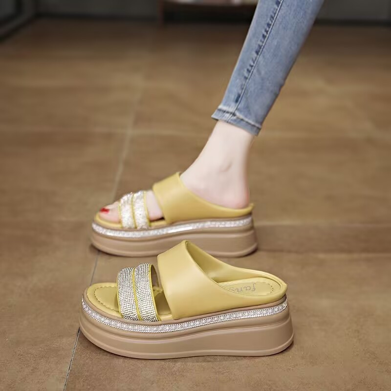 Healthy-foot أحذية نسائية عصرية مكشوفة من الخلف، بكعب بارتفاع 8 سم، منعشة وقابلة للتنفس، تعزز الطول بشكل خفي، وتطيل خط الساق، مناسبة للارتداء اليومي-healthy-foot