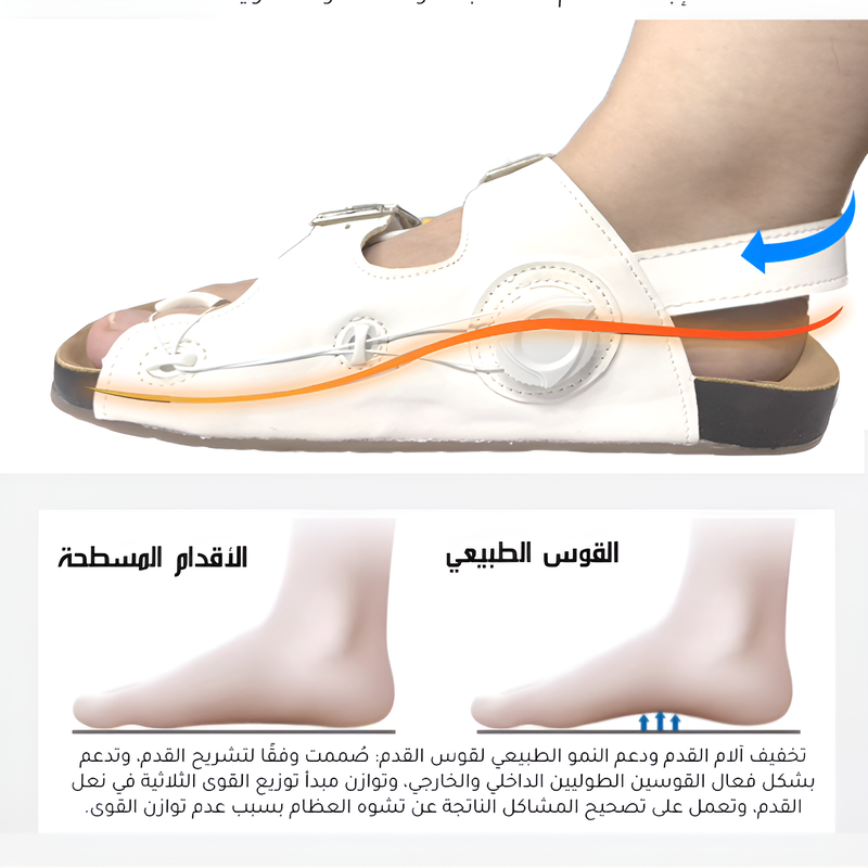 Healthy-foot أحذية نسائية لتصحيح بروز إبهام القدم. يمكن تعديل عرض وارتفاع الحذاء لتصحيح المشية. مناسب لمن يعانون من مشاكل في القدم أو من يحتاجون لجراحة في القدم-healthy-foot