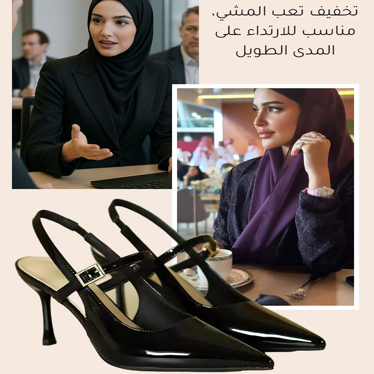 Healthy-foot أحذية نسائية أنيقة بكعب فرنسي مدبب، كعب بارتفاع 5 سم، يطيل القامة ويجعل الساقين تبدو أنحف، مثالية للمكتب أو الحفلات-healthy-foot