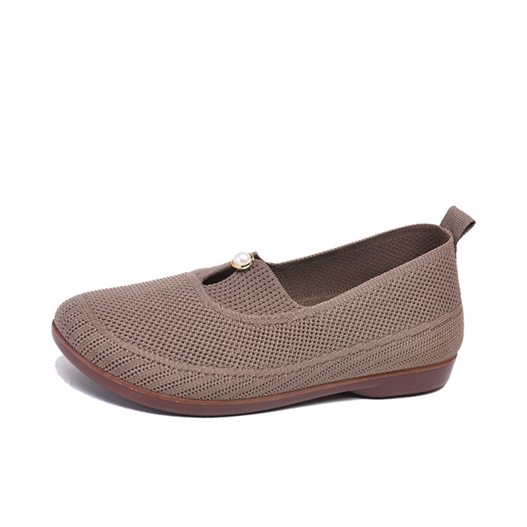 Healthy-foot حذاء كاجوال إيطالي مزين بلؤلؤ من قماش شبكي مصمم مخصص للأم