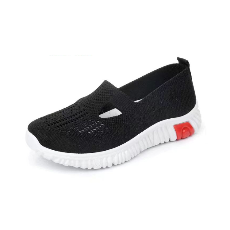 Healthy-foot   حذاء شبكي مريح للسيدات، نعل مطاطي ناعم يمنع التعب عند الوقوف الطويل، تصميم مفرغ يسمح بالتهوية والتبريد، مثالي خاصة للكبار في السن-healthy-foot