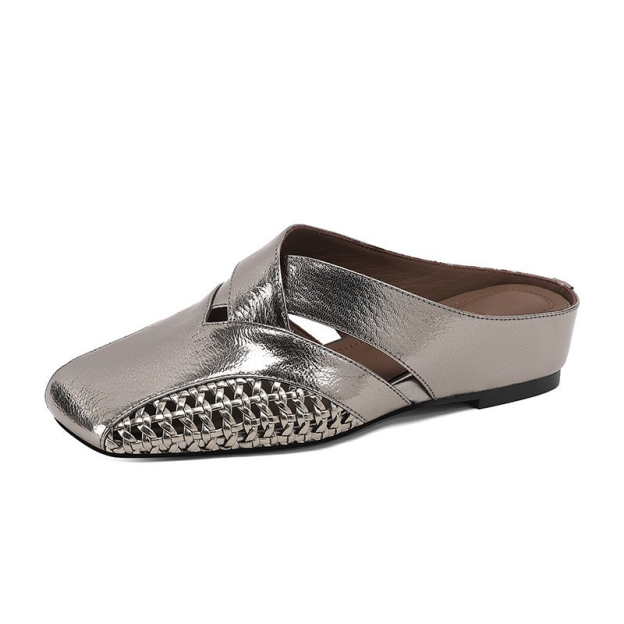 HEALTHY-Foot صندل حماية الأصابع بأسلوب فرنسي مع كعب منخفض